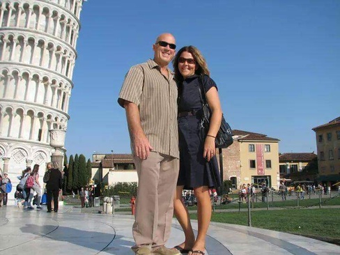 Jeff and Jenn in Pisa Italy